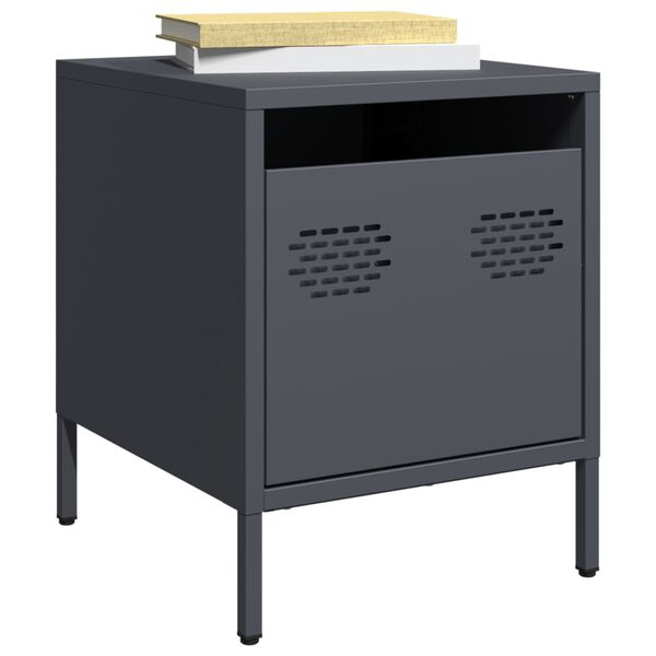 vidaXL Bedside Cabinets&nbsp;2 pcs Anthracite 35x39x43.5 cm Steel