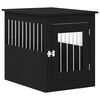 vidaXL Dog Crate Furniture Black Oak 55x75x65 cm Engineered Wood