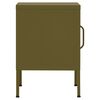 vidaXL Nightstands 2 pcs Olive Green 35x35x51 cm Steel
