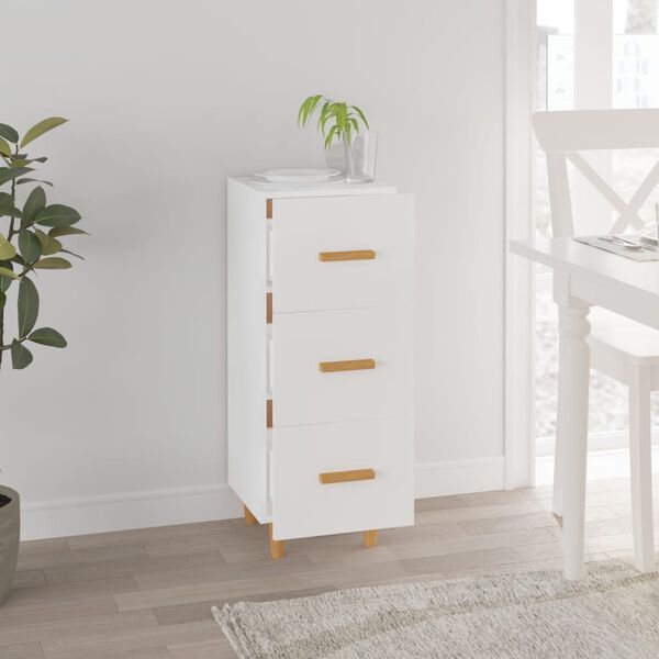 vidaXL Sideboard White 34.5x34x90 cm Engineered Wood