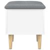 vidaXL Storage Bench White 42x42x46 cm Engineered Wood