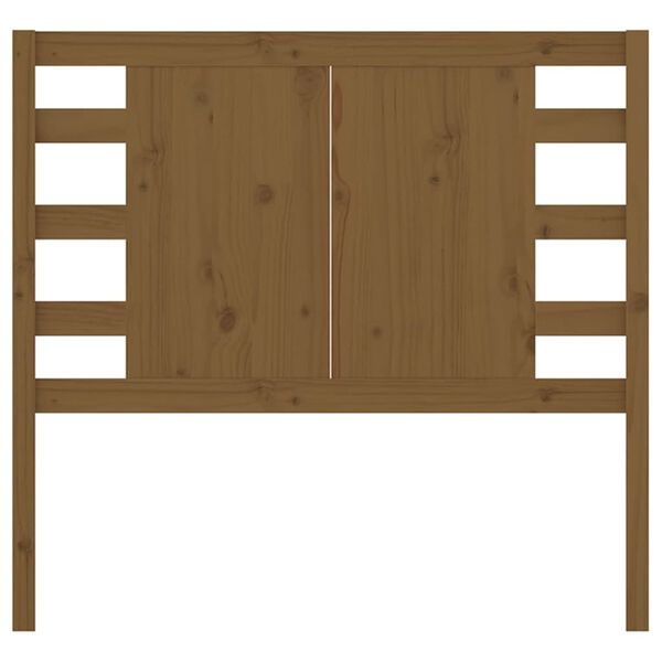 vidaXL Headboard Honey Brown 96x4x100 cm Solid Wood Pine