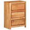 vidaXL Drawer Cabinet 55x33x75 cm Solid Wood Acacia