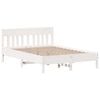 vidaXL Bed Frame without Mattress White 140x190 cm Solid Wood Pine