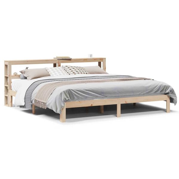 vidaXL Bed Frame with Headboard without Mattress 200x200 cm