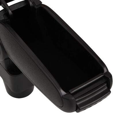 vidaXL Car Armrest Black 13x31x(30.5-48) cm ABS