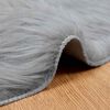vidaXL Faux Sheepskin Rug Tafalla Grey &Oslash; 120 cm Polyester