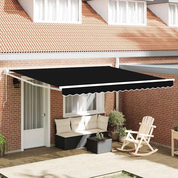 vidaXL Retractable Awning Manual Polyester