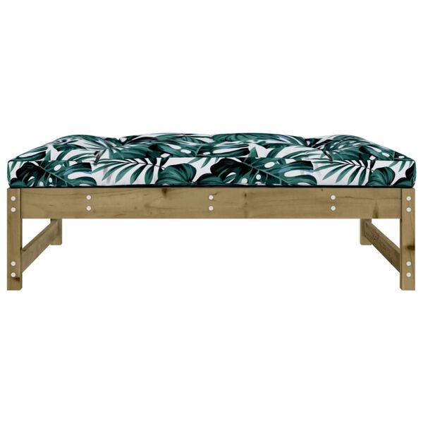 vidaXL Garden Footstool 120x80 cm Impregnated Wood Pine