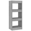 vidaXL Book Cabinet/Room Divider Grey Sonoma 40x30x103 cm