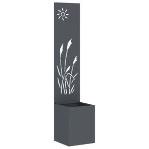 vidaXL Garden Privacy Screen Fretwork Anthracite 32 x 32 x 150 cm