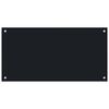vidaXL Kitchen Backsplashes 2 pcs Black 80x40 cm Tempered Glass