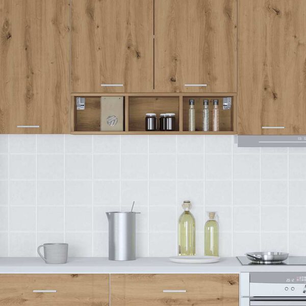 vidaXL Hanging Cabinet Artisan Oak 20 x 29.5 x 80 cm Engineered Wood