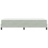 vidaXL Box Spring Bed with Mattress Light Grey 80 x 210 cm Fabric