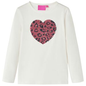 Kids' T-shirt with Long Sleeves Ecru 92