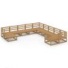 vidaXL 11 Piece Garden Lounge Set Solid Wood Pine