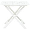 vidaXL Folding Garden Table White 79x72x70 cm Plastic