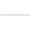 vidaXL Garden Fence with Spear Top Steel 1248x100 cm Black