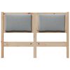 vidaXL Headboard Other Brown 120 cm Solid pine wood