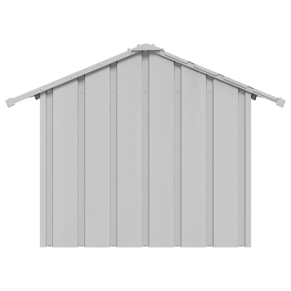 vidaXL Dog House with Roof 85x107x81 cm Galvanised Steel