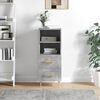 vidaXL Sideboard Concrete Grey 34.5x34x90 cm Engineered Wood