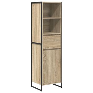 vidaXL Book Cabinet Sonoma Oak 43 x 36 x 150.5 cm Engineered Wood