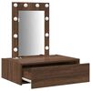 vidaXL Dressing Table Brown 60 x 40 x 70 cm Engineered Wood