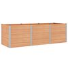 vidaXL Garden Raised Bed Brown 300 x 100 x 91 cm alu.