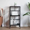 vidaXL Bookshelf Black Oak 40 x 29.5 x 81 cm Engineered Wood