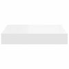 vidaXL Floating Wall Shelf White 23x23.5x3.8 cm MDF