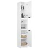 vidaXL Bathroom Cabinet High Gloss White 32x34x188.5cm Engineered Wood