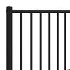 vidaXL Metal Replace Headboard Black 150 cm