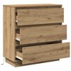 vidaXL Bedside Cabinet Artisan Oak 71 x 34.5 x 75 cm Engineered wood