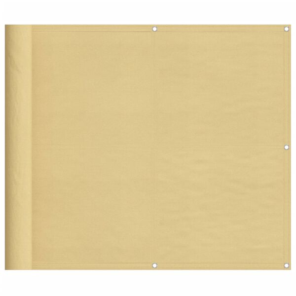 vidaXL Balcony Screen Sand 90x700 cm 100% Polyester Oxford