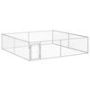 vidaXL Dog Kennel | Silver | Galvanised Steel | Large | Dog Kennel | Rectangular