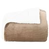 vidaXL Throw Blanket Camel 130 x 150 cm Fleece
