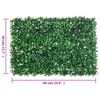 &nbsp;vidaXL Artificial Shrub Leaf Fence&nbsp;24 pcs Green 40x60 cm