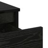 vidaXL Bed Cabinet Black Oak 40 x 35 x 50 cm Engineered Wood