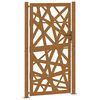 vidaXL Garden Gate 100x175 cm Weathering Steel Light Design
