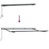 vidaXL Awning Frame Anthracite 3.5 x 2 m Metal