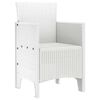 vidaXL Garden Chair 2 pcs White 53 x 49 x 85 cm Polypropylene