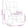 vidaXL Rocking Chair Black Velvet