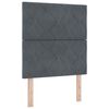 vidaXL Headboard Height Adjustable Dark grey 80 cm Velvet