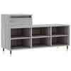 vidaXL Shoe Cabinet Grey Sonoma 102x36x60 cm Engineered Wood