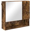 vidaXL Mirror Cabinet Smoked Oak 59 x 17 x 55 cm Engineered Wood