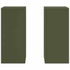 vidaXL Plant Stand 2 pcs Olive green 24 x 24 x 55 cm Steel