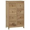 vidaXL Chest of Drawers 55x30x90 cm Solid Wood Teak