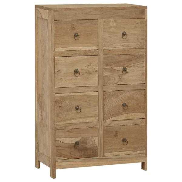 vidaXL Chest of Drawers 55x30x90 cm Solid Wood Teak