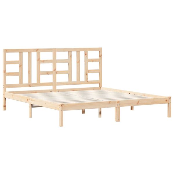 vidaXL Bed Frame without Mattress 180x200 cm Super King Solid Wood