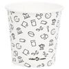 vidaXL Coffee Paper Cups 120 ml 250 pcs White and Black
